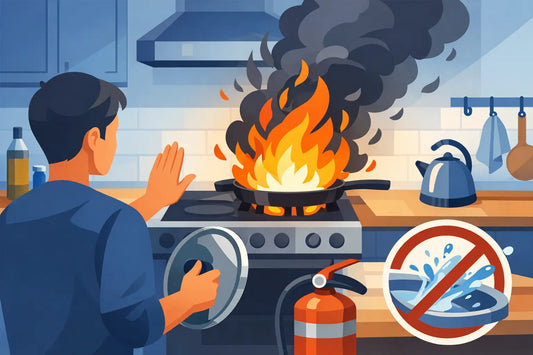How to Respond to a Grease Fire in Your Kitchen